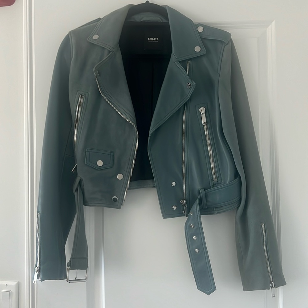 LTH JKT leather and suede biker jacket size medium